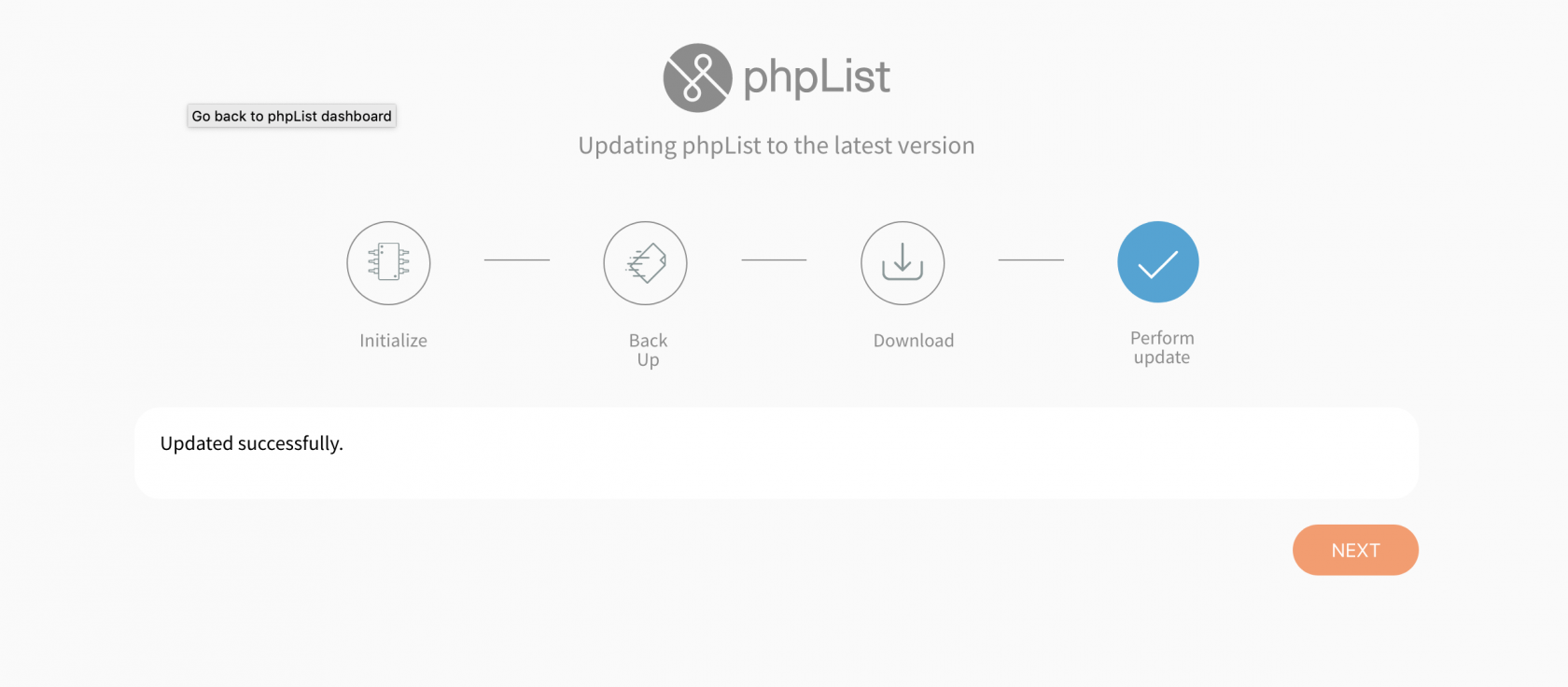 phpList_automatic_updater_updated_successfully.png