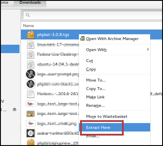 phpList_extract_here.png