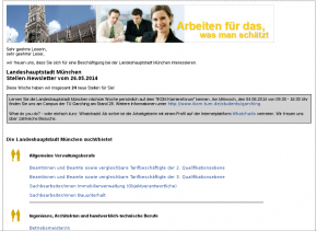 the city of munich newsletter is sent with open source software called phpList