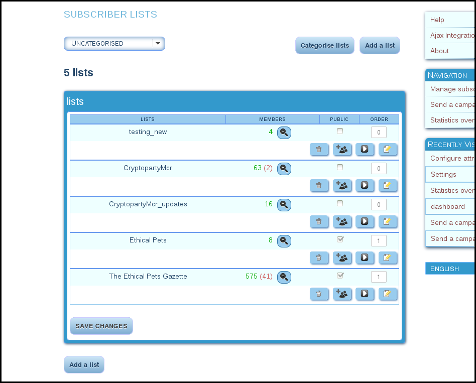 phpList Screenshots Open Source newsletter software