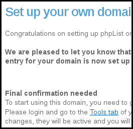 step two, domain resolved